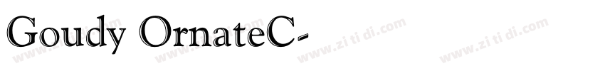 Goudy OrnateC字体转换